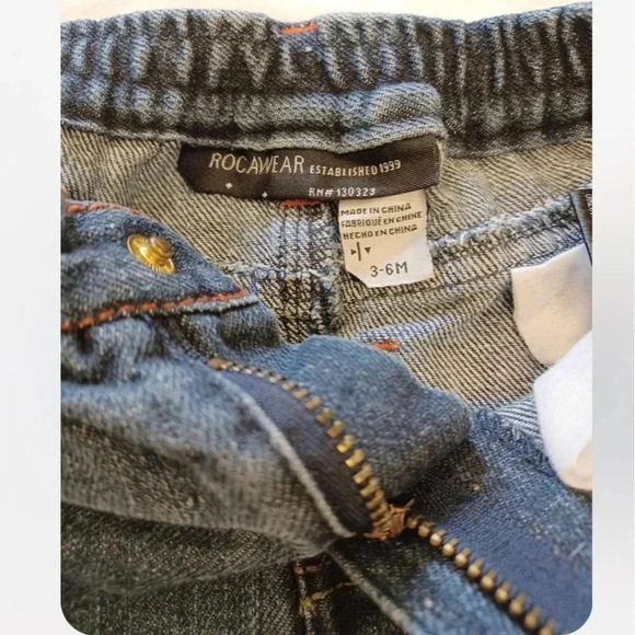 Roca Wear Medium Wash Denim Jeans Size 3-6 Months - Picture 5 of 6